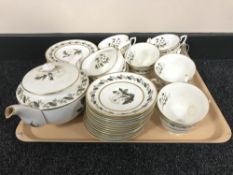 A tray of thirty six pieces of Royal Worcester Bernina tea china CONDITION REPORT: