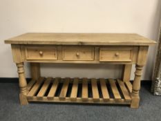 An antique style pine dresser,