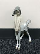 A Lladro figure of a centaur girl CONDITION REPORT: Good condition,