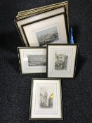 Three gilt framed G.H.