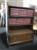 A set of mahogany Stag bookshelves