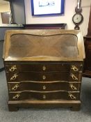 A continental oak bureau,