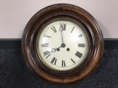 A circular school clock