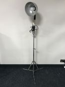 A mid 20th century angle poised lamp on stand