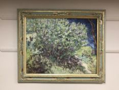 After Van Gogh, Study of a forest glade, oil on canvas, 89cm by 69cm,