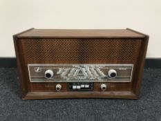 A mid 20th century teak cased Minerva Special radio