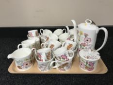 A tray of Wedgwood meadow sweet tea china