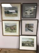 Alec Wright, Rural landscape, watercolour, 33cm by 26cm, signed.