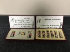Two boxes of Caberfeidh miniatures Scottish lead figures