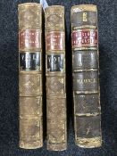 Two leather bound Volumes - County Palatine of Durham, Mackenzie and M Ross 1834,