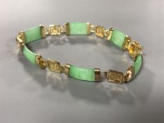 A Chinese jade bracelet