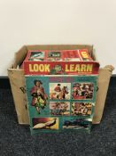 A box of mid 20th century Look & Learn magazines