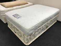 A Cooltouch Memory 1200 4' mattress with divan base