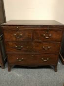 A Regency mahogany Gentleman's chest with brushing slide