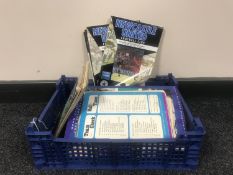 A basket containing mid 20th century and later Newcastle United Programmes including 1951 and 1952