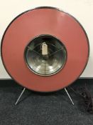 A mid 20th century Sofono retro heater in pink