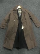 Two woollen gent's overcoats