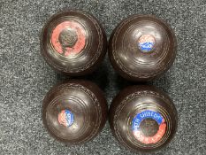 A set of four composite bowls