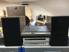 An Optonica turn table stereo tuner and amplifier,