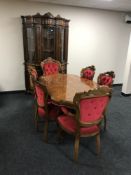 An eight piece Italianate dining room suite