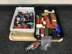 A quantity of diecast vehicles including Hot Wheels, Corgi Chitty Chitty Bang Bang with figures,