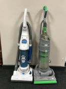 A Dyson DC4 upright vacuum together with an Electrolux Pet Lover vacuum