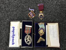 A silver gilt Septem Lodge Freemasons medal,