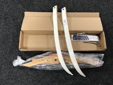 A boxed archery target bow