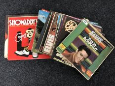 A collection of LP's including Elvis,