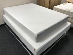 An Ergoflex memory foam mattress,