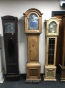 A 19th century oak long case clock by Hans P.