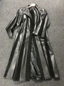 A gent's Reward 3/4 length leather coat