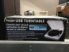 A boxed Zennox USB turn table