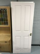 Four painted interior doors
