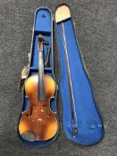 A 20th century Czech copy of a Stradivarius violin,