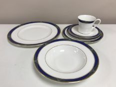 A Royal Doulton tea and dinner service - Regalia pattern.