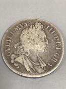 A William III silver Crown 1696