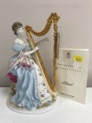A Royal Worcester figure - Music from the graceful arts collection, limited edition,