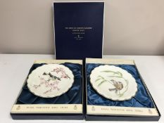 A large collection of series and collector's plates including Royal Worcester The Birds of Dorothy