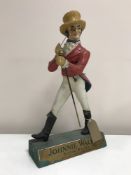 An original mid twentieth century Johnnie Walker advertising figure, height 40 cm.