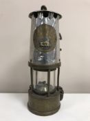 An Eccles Protector Lamp & Lighting Company miner's lamp numbered 44