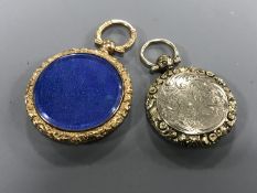 Two Victorian gold lockets. (2) CONDITION REPORT: 13.5g.