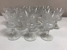 Edinburgh Crystal - Twelve glasses, height 11.5 cm. (12)