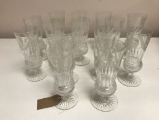 Edinburgh Crystal - Fourteen glasses, height 17 cm. (14)