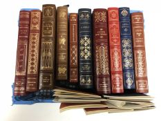Ten Franklin library volumes - D H Lawrence etc.