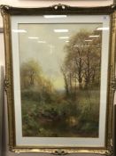 Harold (Harry) Sutton Palmer (1854-1933) : A Stream in Surrey, watercolour, signed, 76 cm x 53 cm,