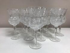 Edinburgh Crystal - Fourteen wine glasses, height 19 cm. (14)