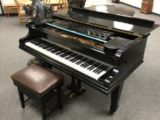 A C. Bechstein 6'8'' grand piano, Model V, serial number 22920, together with stool.
