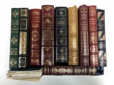 Ten Franklin library volumes - Ernest Hemingway etc.