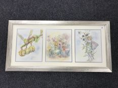 Late Twentieth Century School : Flower Fairy with Prickly Chestnuts,